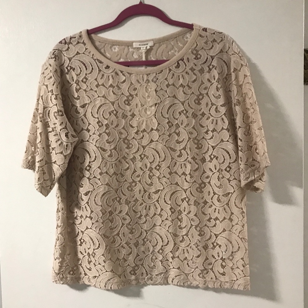 NWT: Pleione Lace Shirt Size Medium